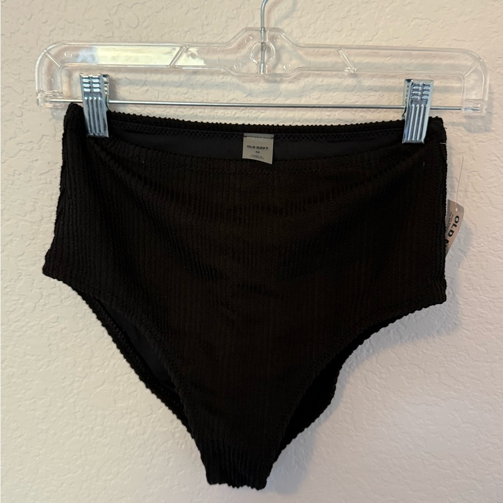 Black High-Waisted Old Navy Bikini Bottoms